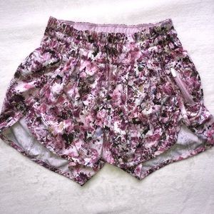 Cherry blossom Lululemon tracker shorts
